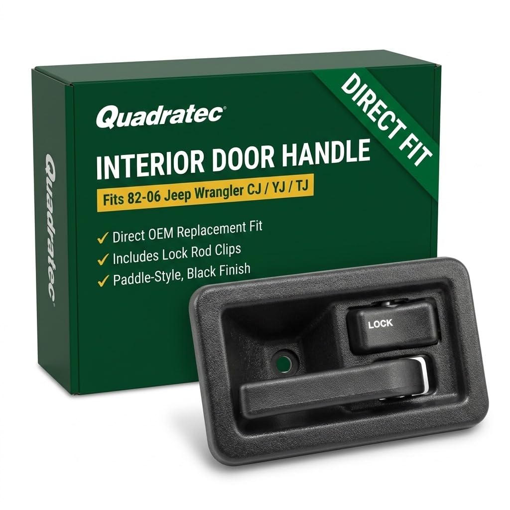 Amazon.com: Quadratec Interior Door Handle, Driver Side - Fits